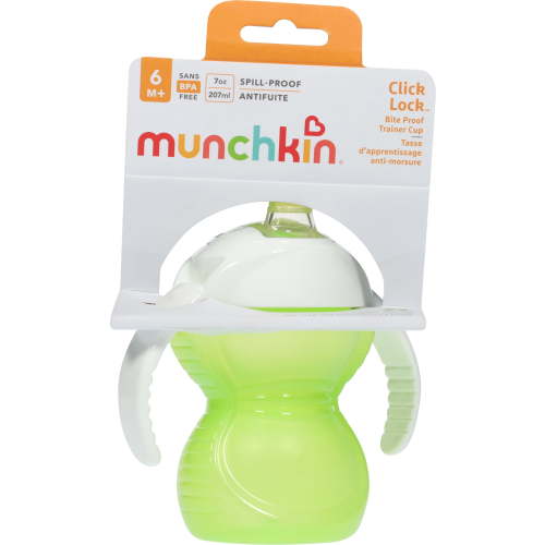 Munchkin Click Lock Bite Proof Trainer Cup - 7 Ounce - Colors May Vary