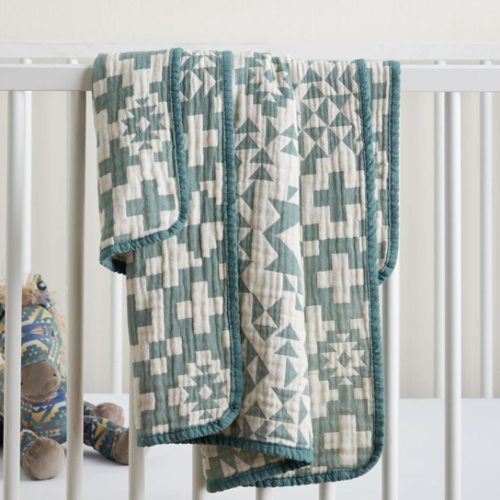 BLUE RIDGE ORGANIC COTTON BABY BLANKET