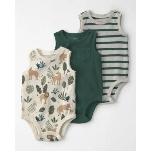 Baby Boy 3-Pack Organic Cotton Bodysuits - Little Planet | Carter's