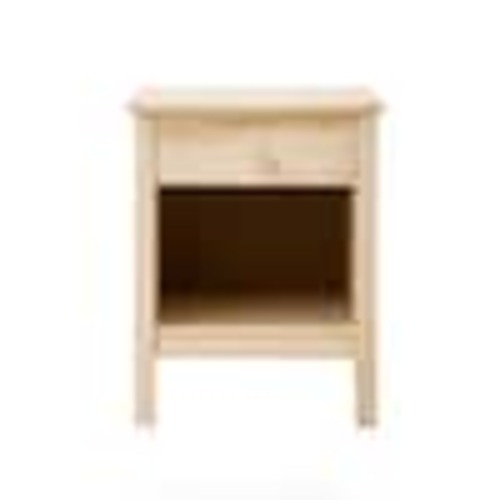 StyleWell 1-Drawer Unfinished Natural Pine Wood Nightstand (25 in. H x 20 in. W x 16.5 in. D) 29260