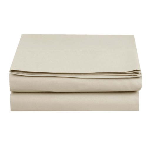 Set of 4 1500 TC Fitted Sheet, Twin/Twin XL Size, Cream