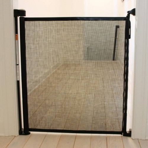 Cardinal Gates Child & Pet Retractable Safety Gate - Black