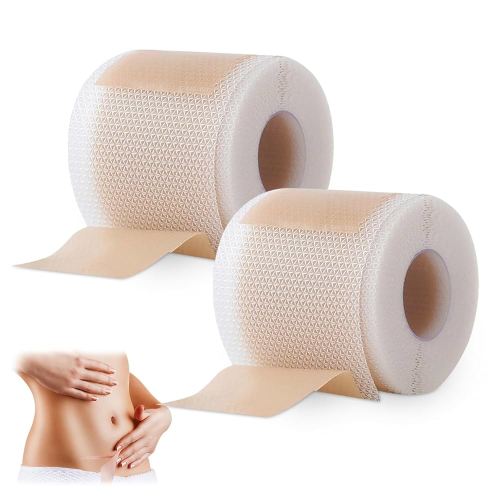 2PC Hyaluronic Acid Silicone Scar Tape, Hyaluronic Acid Nano Repair Tape, Silicone Scar & Wrinkle Tape,Scar Tape for All Skin Types, 1.6in X 60in
