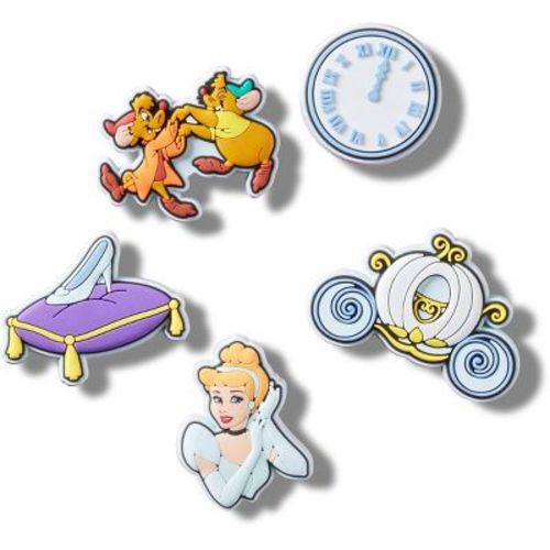 Crocs Jibbitz Cinderella Disney Princess Shoe Charms 5-Pack