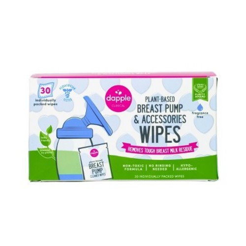 Dapple Breast Pump Cleaning Wipes - 30ct
