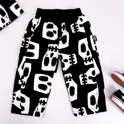 SKELLY SKULL BARREL LEG JOGGERS – Skeletots
