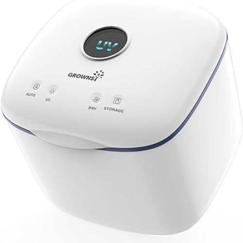 GROWNSY 4-in-1 UV Light Sanitizer, Dryer & Storage Box