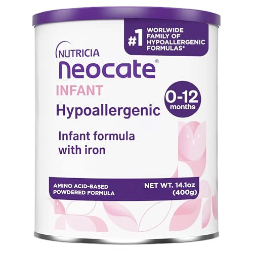 Nutricia Neocate Infant - Food Allergy Relief Hypoallergenic Baby Formula with Amino Acids - Well-Tolerated & Supports Normal Growth - Dairy-Free Infant Formula with DHA, ARA - 0-12 months - 14.1 oz | Food allergy relief hypoallergenic baby formula wit...