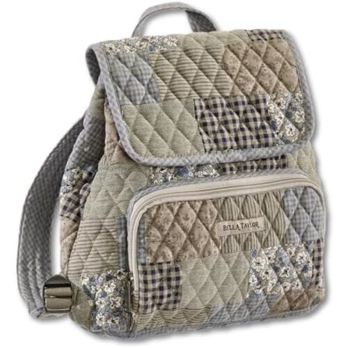 Bella Taylor Mini Backpack Purse, Quilted Hands-Free Bag for Women