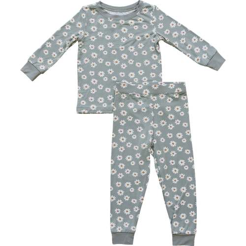 Light Green Daisy Bamboo Cozy Set size 18m