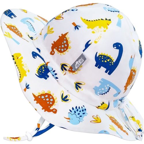 JAN & JUL 50+ UPF Cotton Sun Hat with Wide Brim for Toddler Girls