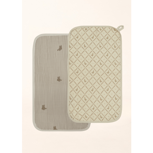 Bear & Butter Yellow Duck - Premium Muslin Burp Cloth 2-Pack