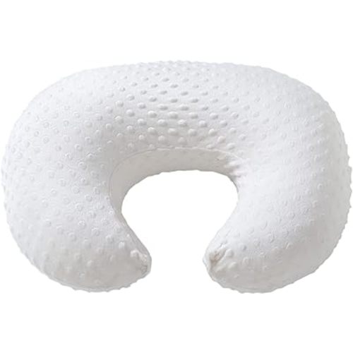 Baby Nursing Pillow Cover, Nursing Pillow Slipcovers for Breastfeeding Moms, Ultra-Soft Fit Standard Infant Nursing Pillows for Infant Newborn Baby Boy Girl (Cloud Dancer)