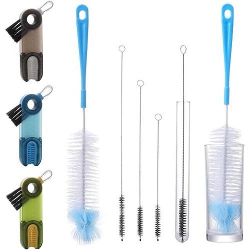 7 Pack Bottle Brush Cleaner Set, 3 in 1 Cup Lid Gap Cleaning Brush, Straw Brush Water Bottle Brush, Multifunctional Insulation Bottle Cleaning Tools, Home Kitchen Cleaning Tools