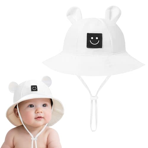 Baby Toddler Bucket Hats Infants Sun Protection Hats for Kids Girls Summer Cap Wide Brim Beach Hats