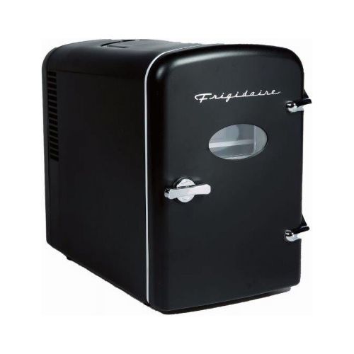 Frigidaire 6 Can Mini Personal Beverage Refrigerator, Small Cooler, EFMIS129, Black