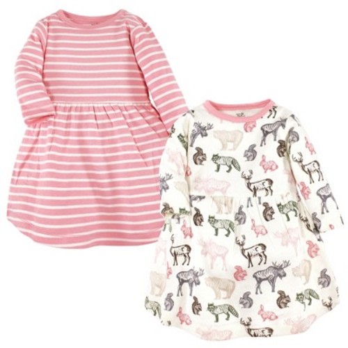 Touched by Nature Girls Organic Cotton Dresses, Woodland, Size: 6-9 months