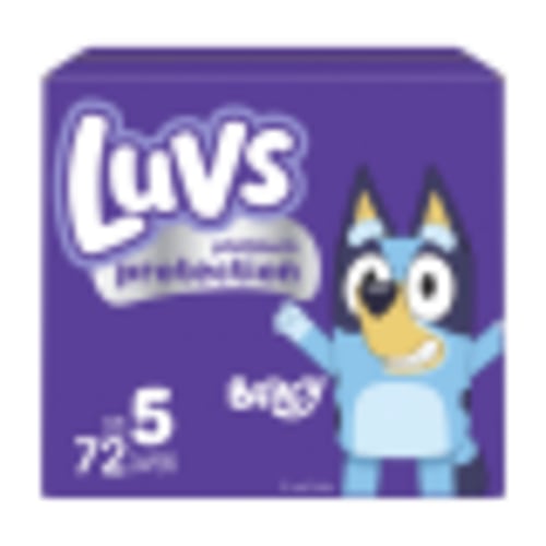 Luvs Platinum Protection Baby Diapers, Size 5 (27+ lbs), 72 Count