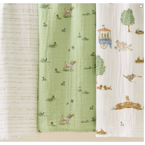Lawn Pawty Organic Cotton Swaddle Set