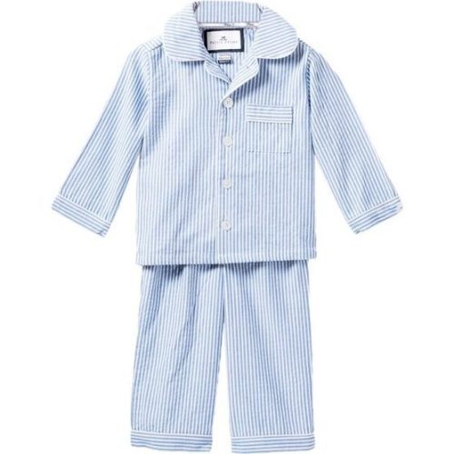 Blue Seersucker Pajamas - Petite Plume | Maisonette