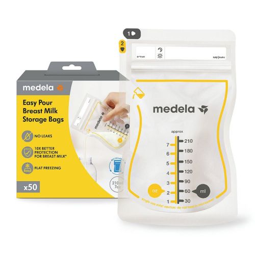 Medela Easy Pour Disposable Breast Milk Storage Bags 100ct