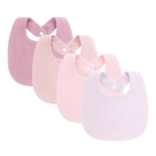Drooling Apron Breathable Cotton Bib Soft Burp Cloths Nursing Feeding Bib for Infant Toddler 0-1 Year