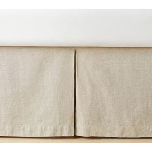 European Linen Cribskirt, Flax