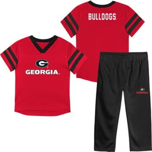 Infant Outerstuff Red Georgia Bulldogs Team Logo Red Zone Top and Pant Set, 12M