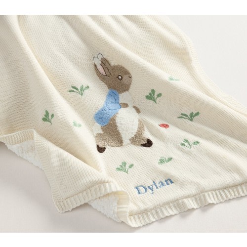 Beatrix Potter Sherpa-Backed Knit Baby Blanket