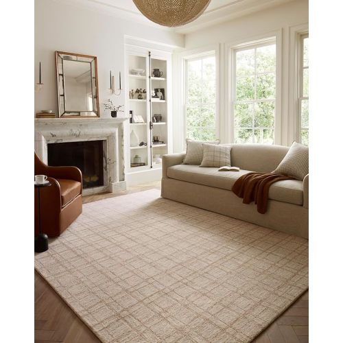 Loloi Chris Loves Julia Polly Collection POL-10 Khaki/Sand 5'-0" x 7'-6" Area Rug