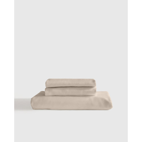 Bamboo Fitted Sheet Set in Sand