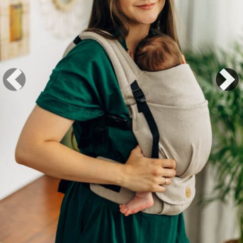 LennyLight Carrier, Standard Size, broken-twill weave 100% cotton - PEANUT BUTTER