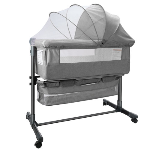 Suteck 4 In 1 Baby Basinet, Bedside Bassinet For Baby, Height Adjustable Bassinet Bedside Sleeper With Lockable Wheels & Mosquito Nets & Reviews | Wayfair