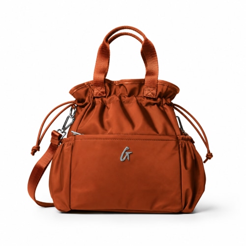 NYLON LUNCH BAG - BROWN