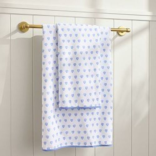 Roller Rabbit Hearts Bath Towel | Pottery Barn Teen