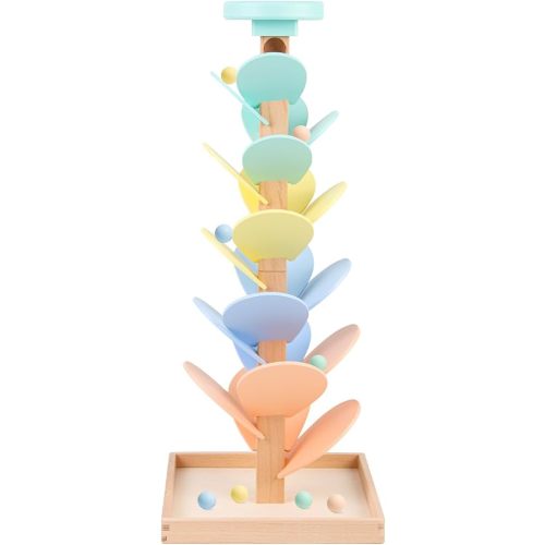 Wooden Marble Run Ball Drop Montessori Toys for 3-5 Boys Girls(20.5 inch)