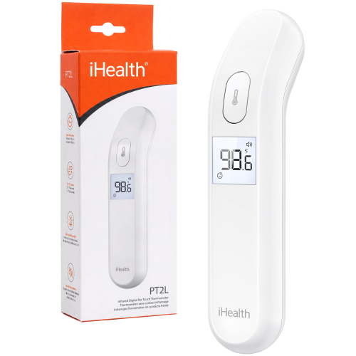 iHealth No-Touch Forehead Thermometer for Adults, Kids & Baby, 1-Second Digital Infrared Thermometer, PT2L HSA/FSA Eligible