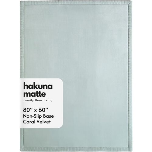 Hakuna Matte CloudSoft Baby Play Mat for Floor 60" x 80" Green