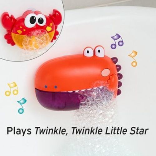 The Lakeside Collection Musical Crab Bath Bubble Blower