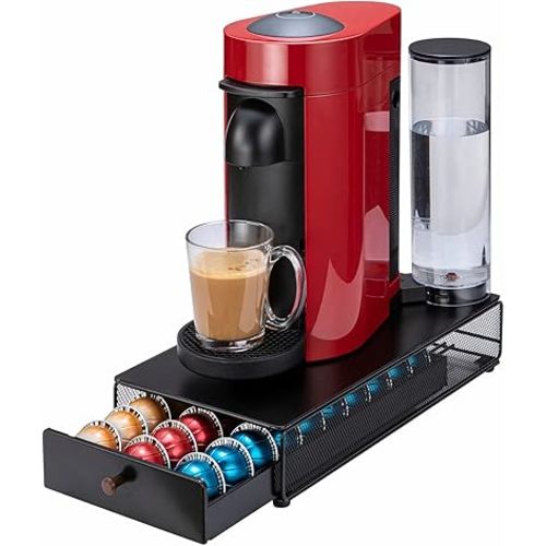 Rice rat Vertuo Capsule Holder Drawer for Nespresso with Handle (30 Pods)