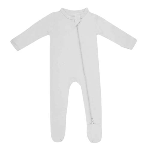 Footie Zippered Romper in White – Zumbamboo