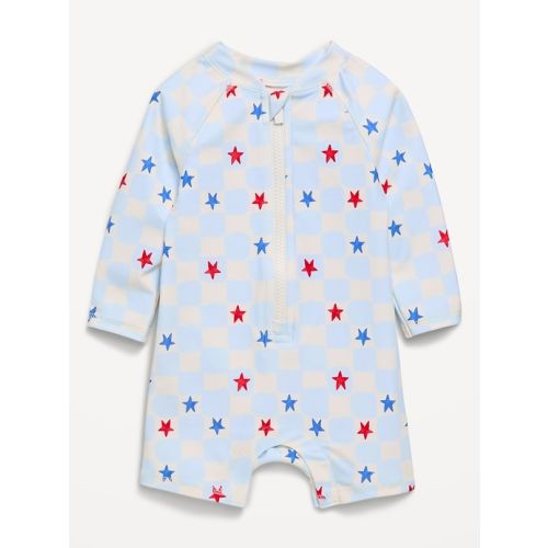 Printed Swim Rashguard Bodysuit for Baby