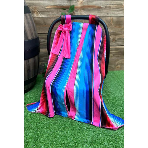 Pink Serape Car Seat Cover