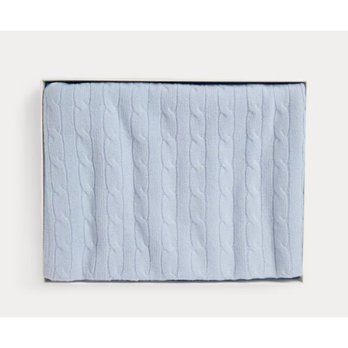 Cable-Knit Cashmere Blanket