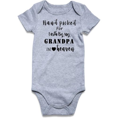 UNICOMIDEA Unisex Baby Letter Print Outfit Snaps Cotton Romper 0-12M