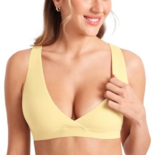 MOMANDA Crossover Nursing Bras for Breastfeeding
