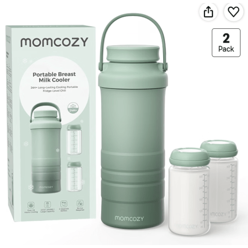 Momcozy 22oz Portable Breastmilk Cooler for 24H Outdoor, Newborn Essentials
