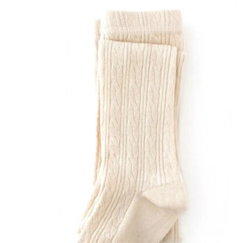 Vanilla Cable Knit Tights