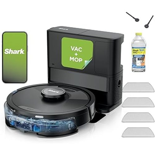 Shark Matrix Plus Robot Vacuum and Mop with Self-Empty HEPA Base, Sonic Mopping, Matrix Clean, Home Mapping, HEPA Bagless Self Empty Base, CleanEdge, for Pet Hair, UR2650WS