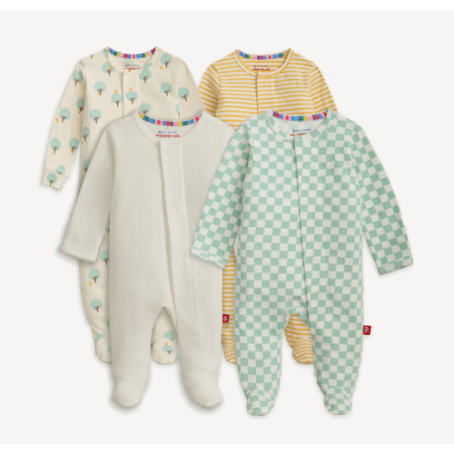 Magnetic 4-Pack Footie – 0-3M